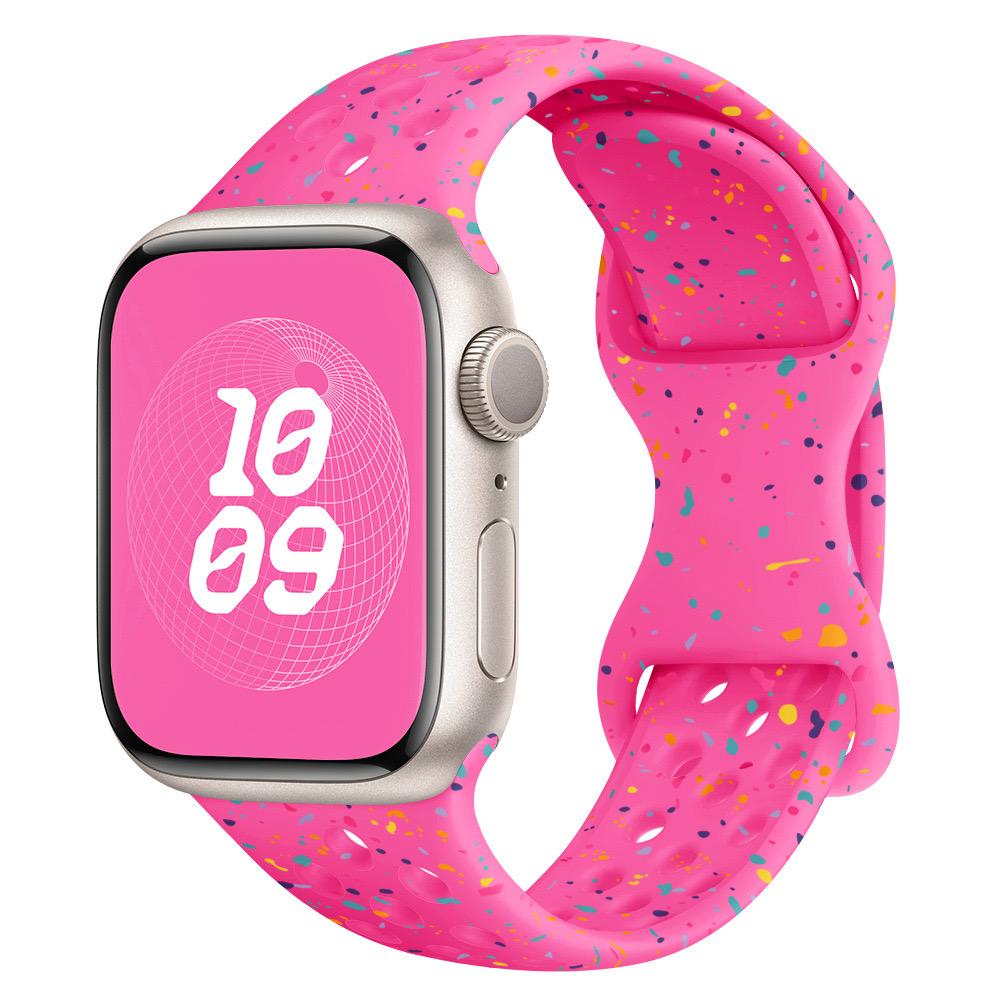Original Silicone Strap For Apple Watch Band 46mm 44mm 45mm 40mm 41mm 38mm 42mm Correa Breathable iWatch Series11 10 9 8 SE3 7 6 Ultra 2 49mm