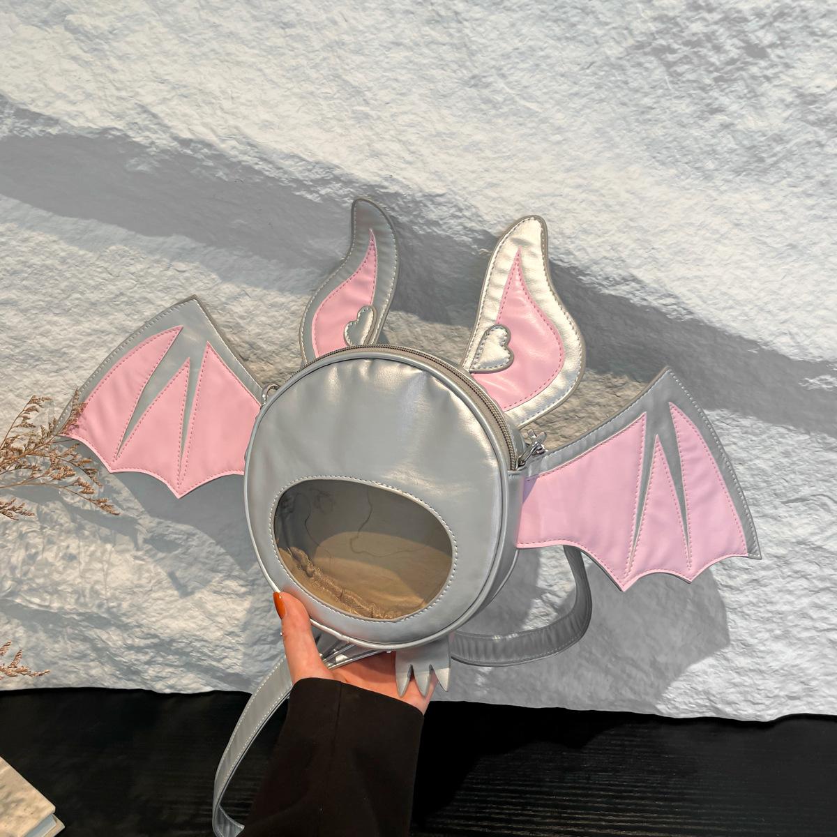 

Веселый дебют! Сумки-летучие мыши на Хэллоуин задают стиль европейской и американской моды розовый