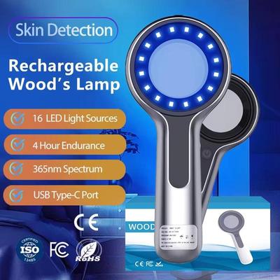 Wood's Lamp Ultraviolet UV Skin Analysis Tool Personal Beauty Care Skin Care Magnifying Analyzer for Daily Beauty Use
