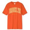 Brooklyn New York Hip Hop Funny Printing Male Tshirt Summer Loose 100% Cotton T Shirt Breathable Shoulder Drop Tee Clothes Man