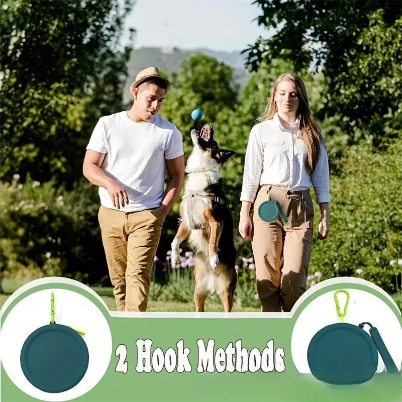 Silicone Dog Treat Pouch Bag,Portable and Waterproof ,Ideal for Dog and Cat Snacks On Walks,Pocket Size,Easy To Clean,Odorless,Zipper Design