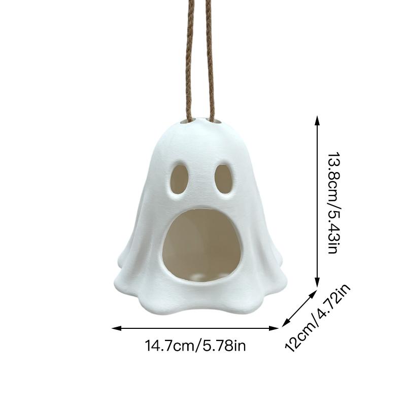 Creative Ghost Shaped Hanging Bird Feeder Birdhouse Bird Nest Garden Decor 1 Piece