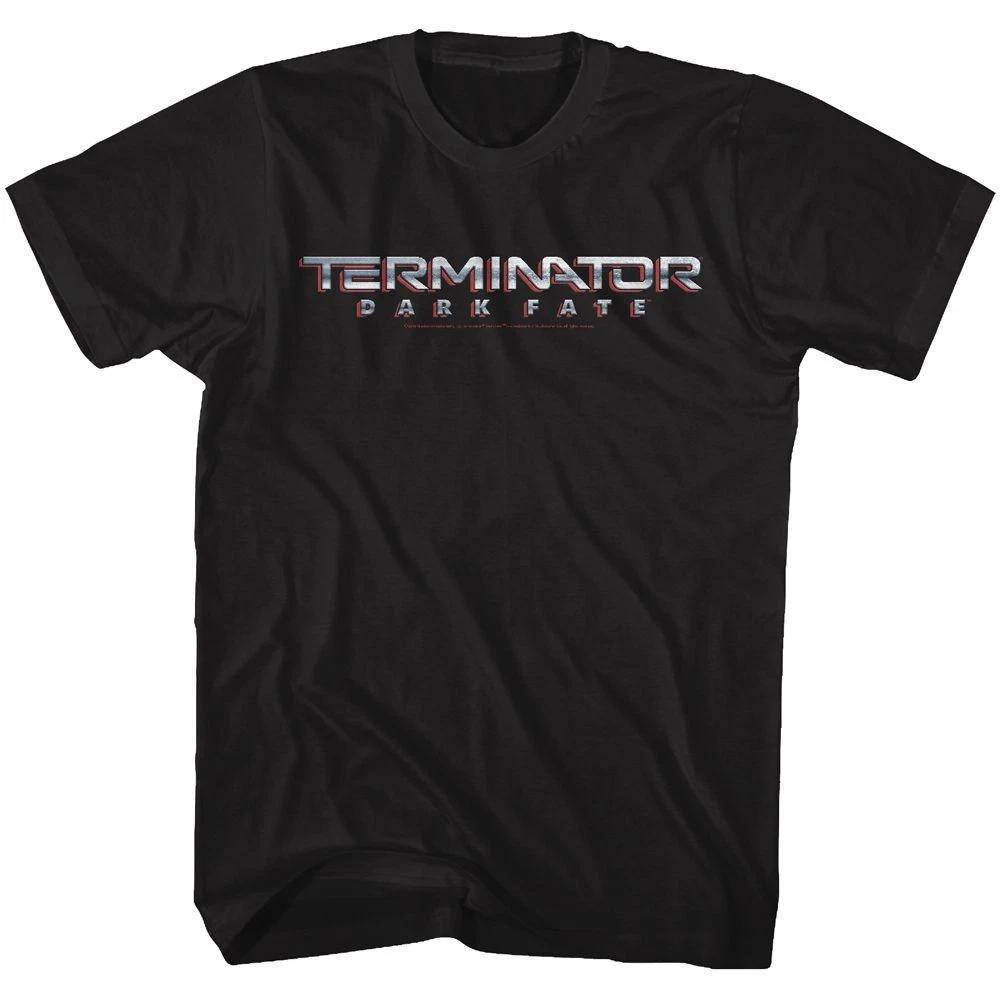Terminator Dark Fate - Dark Fate Chrome Logo - Short Sleeve - - Children s T-shirt 140