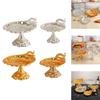 Decorative Pedestal Fruit Plate Bowl Footed Metal for Kitchen Restaurant