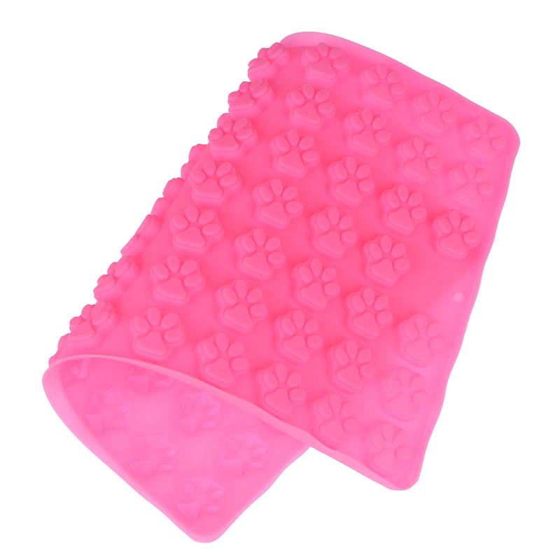 1Pc 69Cavity Silicone Dog Cat Paw Print Treat Molds Mini Gummy Candy Molds