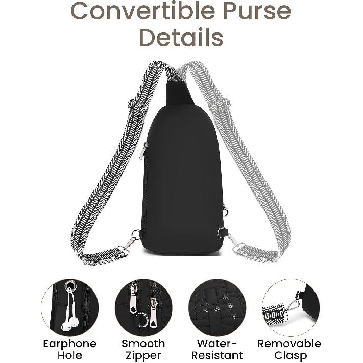 Anti Theft Sling Bags for Women, RFID Blocking Travel Crossbody Purse