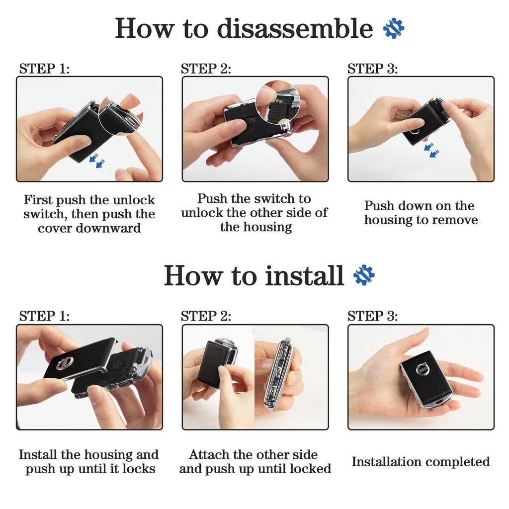 Car Key Case Fob Cover for Volvo XC90 XC60 XC40 S60 S90 V90 Polestar