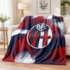 Bologna FC Printed Flannel Blanket Warm Comfort Bed Throw For Indoor Home Decoration