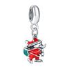 Christmas Series Alloy Santa Claus Beads For DIY pulsera Bracelet necklace accessories Women Fine Jewelry Gifts