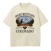 Vintage Elk Graphic Rocky Mountains Colorado Print T Shirt Unisex Unisex Outdoor Discovery Trend Camping 100 Cotton Tshirts