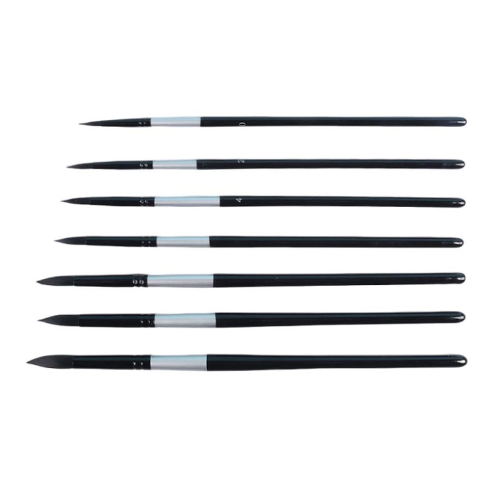 

7Pcs/Set Beginner Artist Kit Gouache Painting Pen Round/Pointed Tips Paint Brushes Set Art Class 7Pcs/Set