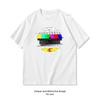 Vintage Glitched TV Test Pattern Shirt Woman Man Casual Cotton Printed T Shirts Adult Streetwear Camisetas Tops Tee Creative