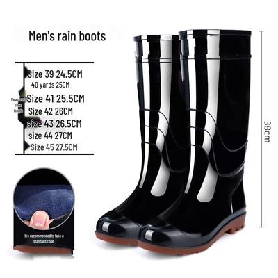 DAXTE Men's High-Tube Winter Work Rain Boots