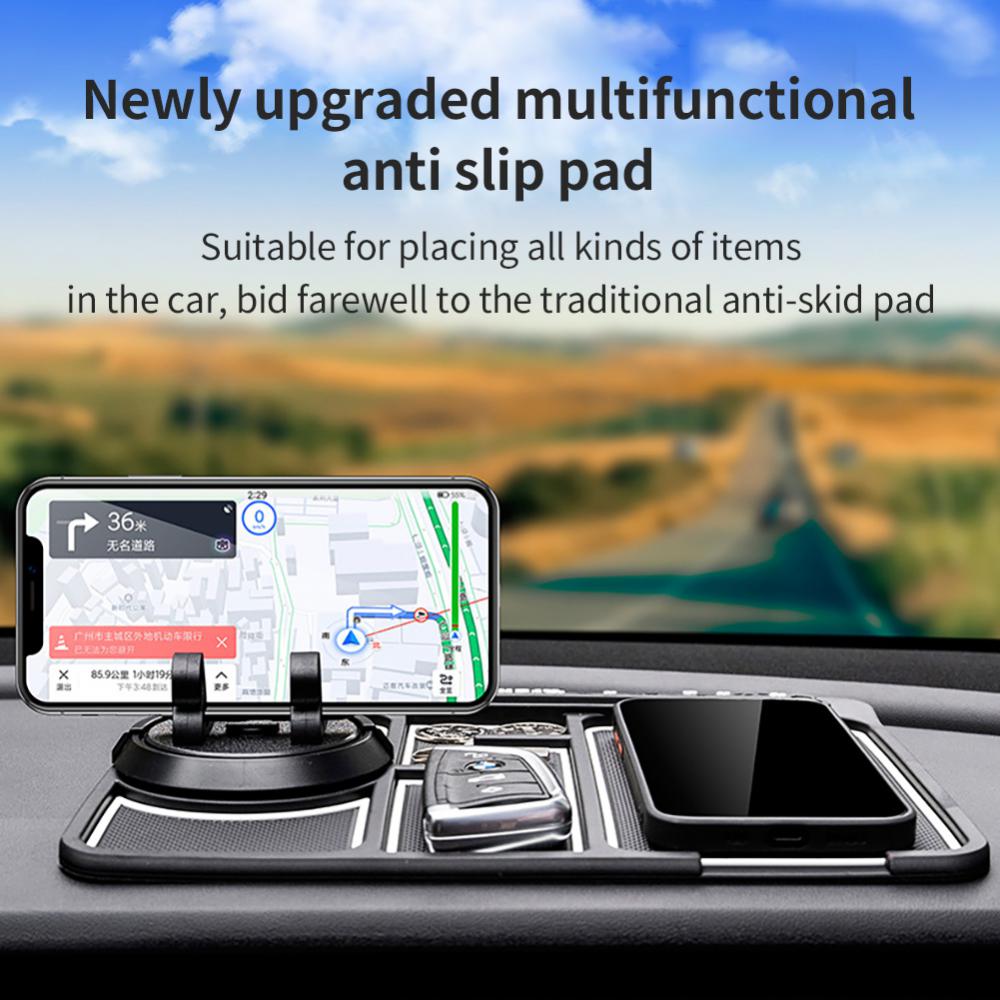 Car Supplies Creative Portable 360 Degree Rotation Non-slip Phone Pad For Car Mobile Phone Protective Pad Durable Universal