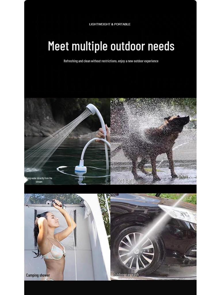 2025 New Portable Outdoor Gas Water Heater for Camping