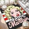 Custom Name Personalized Marilyn Monroe Print Carpet, Versatile Home Decor Rug, for Playroom, Apartment, Balcony, Entryway, Hallway Gift