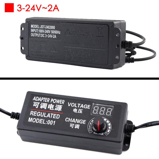 Various AC-DC Source 220V 110V Adjustable Power Supply 12V 24V Adapter 5V Display Screen 3V-24V 1V-24V 3V-12V 9V-24V 1A 2A 3A 5A