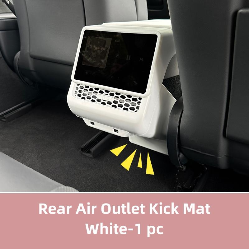 Rear Air Outlet Kick Mat for Tesla Model Y Juniper 3 Highland Armrest Protective Cover Rear Screen Protector Frame Interior Acce