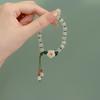 Jade Round Bead Peach Blossom Bracelet - Niche Design for Women and Students