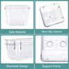 Transparent Drawer Storage Box Clear Acrylic Drawer Organizer Drain Holes Drawer Storage Tray Stackable Storage Bin