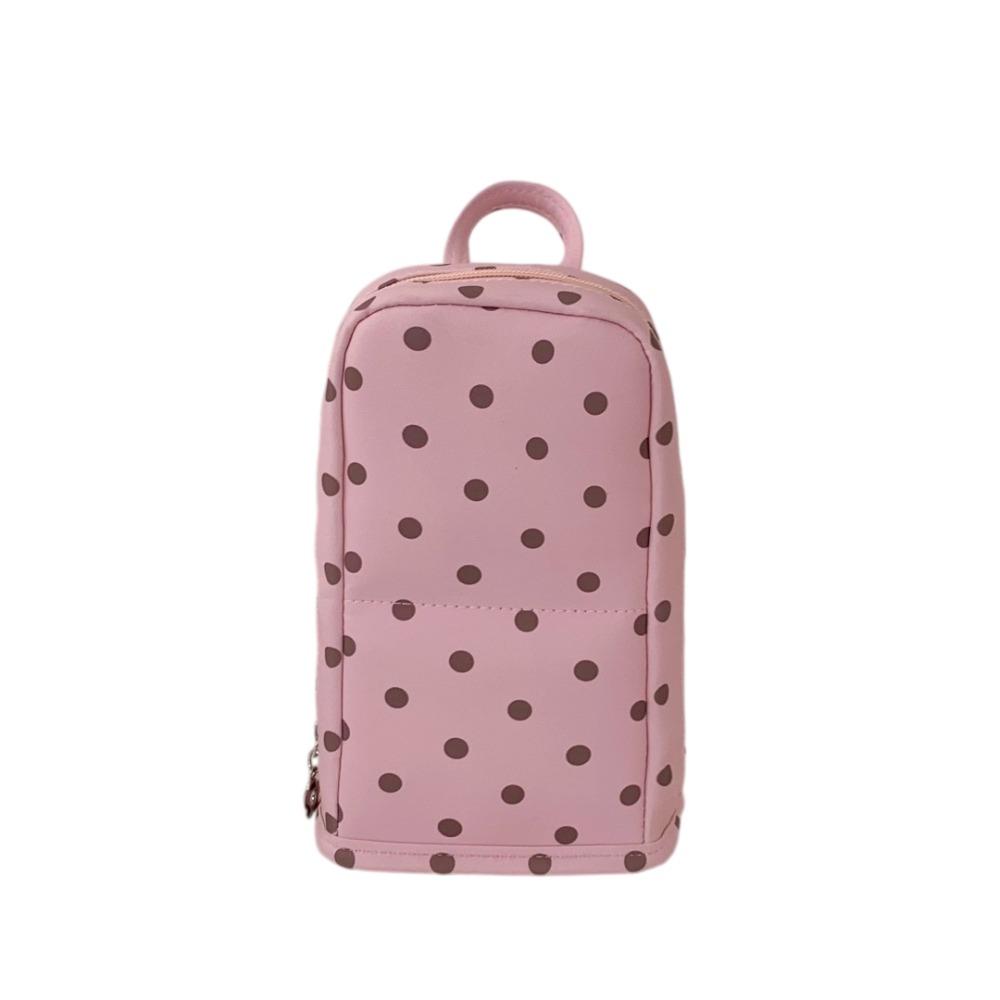 Large Capacity Stand Up Toiletry Bag Zipper Closure Makeup Pouch Toothbrush Storage