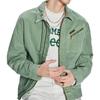 Lee X Randomevent Collaboration Back Spliced Knitted Patch Jacket Unisex Jacket Green LUT005300201690A03715