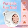 Summer Portable Mini Clip Fan Silent 1000 mAh USB Rechargeable Cooling Fan 3 Speed Whirlwind Leafless Fan Hanging Neck Waist Fan