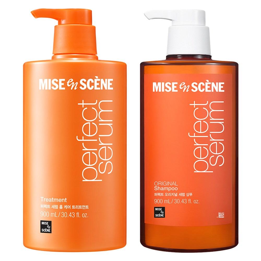 Mise-en-scène Perfect Original Serum Shampoo 900ml + Home Care Treatment 900ml 1 Pcs