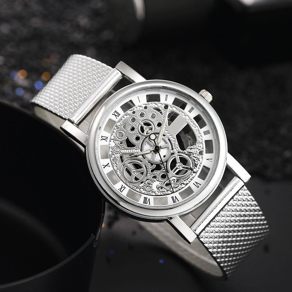 Men'S Watch Fashion Business Hollow Mechanical Disc Personality Casual Versatile Men'S Quartz Watch