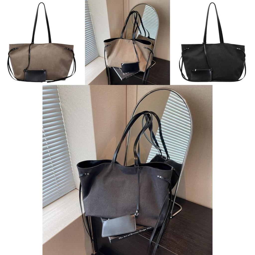 Canvas Tote Bag For Women With Magnetic Closure And Inner Pockets For Daily Use