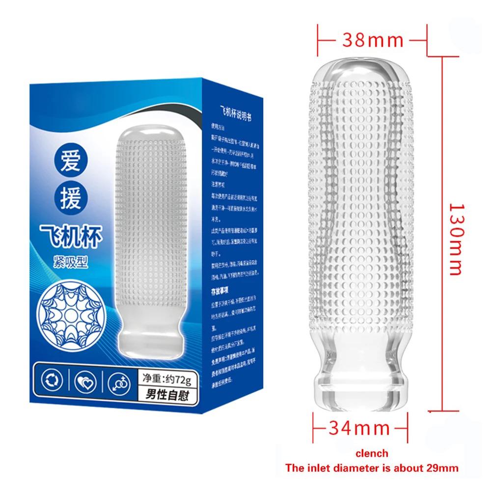 Masturbation Cup for Men Soft Male Exercise Penis Massage Sexy Pocket Pussy Blowjob Toy Vagina Adult Goods 18+