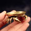 Crabs Miniature Statue Office Desk Ornament Home Shelf Decoration Antiqued Metal Craftsmanships Design Gifting