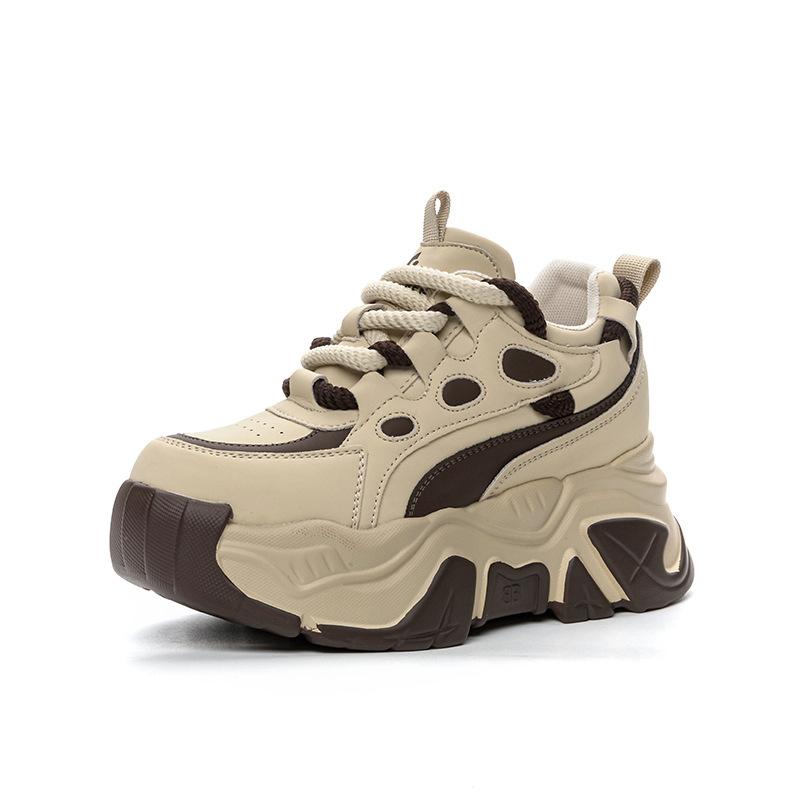 Spring New Inner Height Increase Dad Shoes Women's Casual Fashion Sports Shoes Women's Versatile Trendy Muffin Platform Shoes
