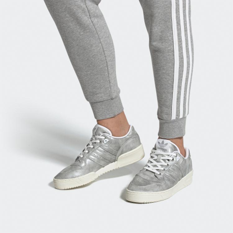 Adidas Originals Rivalry Low Retro Casual Low-Top Sneakers Unisex Sneakers Silver EE5375