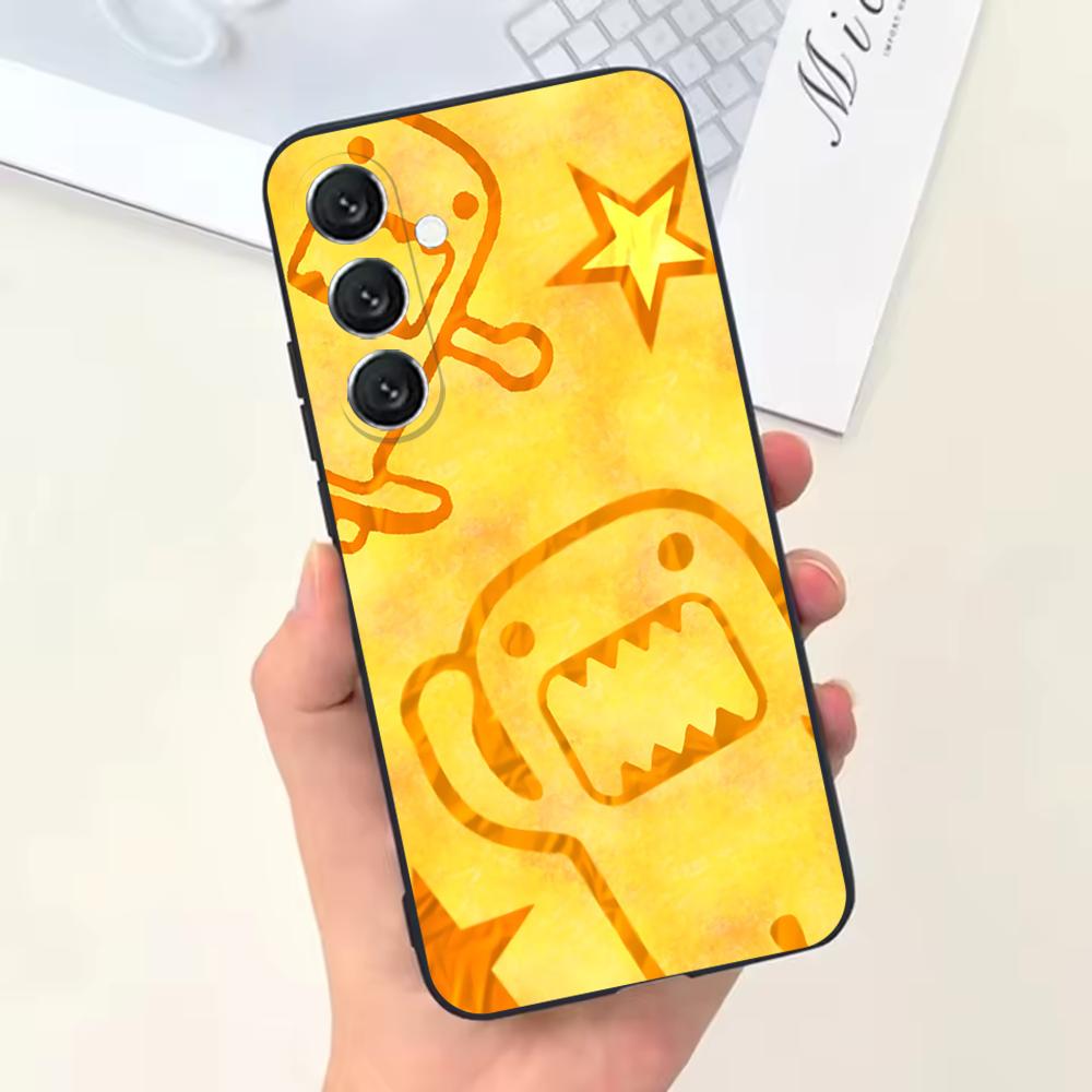 Cute D-Domo-kun Phone Case For Samsung Galaxy A13,A21s,A22,A31,A32,A52,A53,A71,A80,Soft Black Shell
