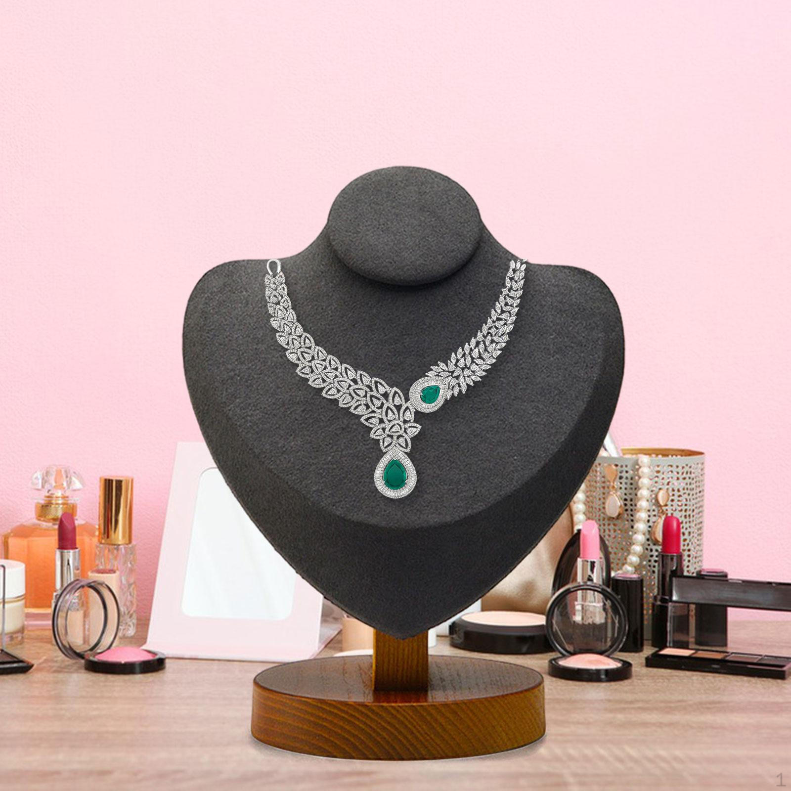 

Подставка для ювелирных изделий, ожерелий и подвесок, органайзер для манекенов темно-серого