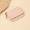Women's Solid Color Wallet Card Holder - Short, Simple, Fashionable with Multi-Card Slots and Zipper Coin Purse