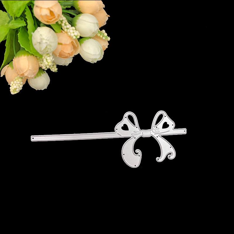

Вирізання металу Bowknot Штампи Трафарети Die Cut для скрапбукінгу альбому паперове тиснення паперових карток своїми руками