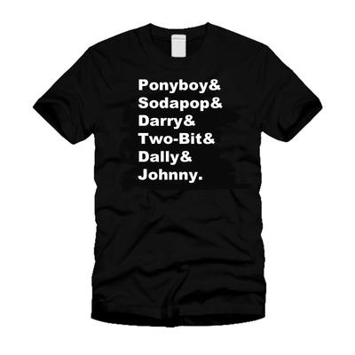 The Outsiders Roll Call ( Stay Gold) - Funny Retro Classic Cool Black T Shirt