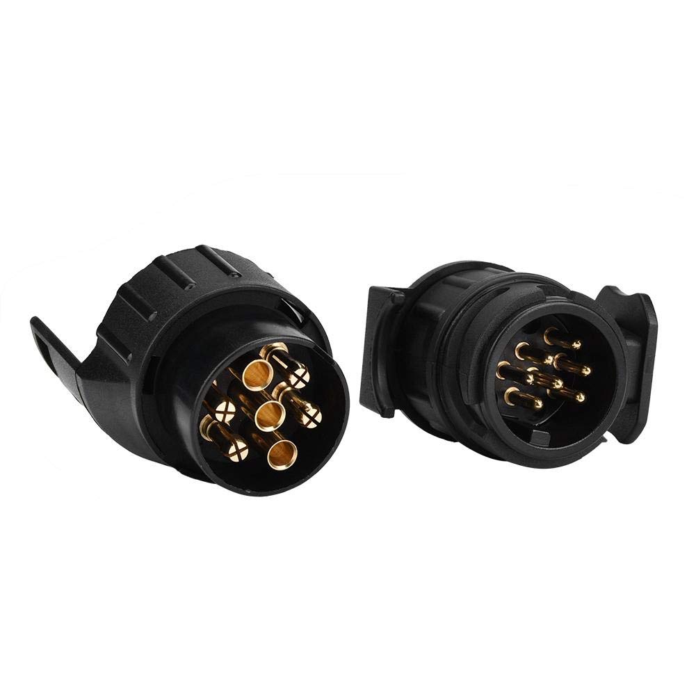 Trailer Light Tester Plug,12V 7Pin/13Pin Trailer Socket Tester, Towing Light Wiring Cable Circuit Plug Socket Tester Diagnostic Tool for Auto