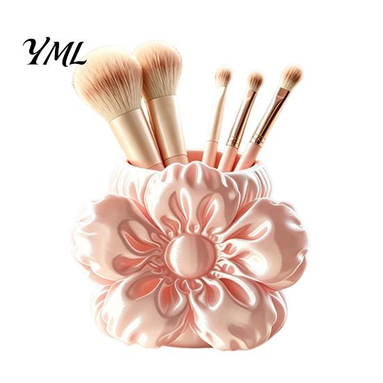 Unique Pencil Cup Flower Shape Pen Holder, 3D Printing Stand, Durable PLA Storage Stationery Organizer for Kids Case, Desktop Pencils Markers