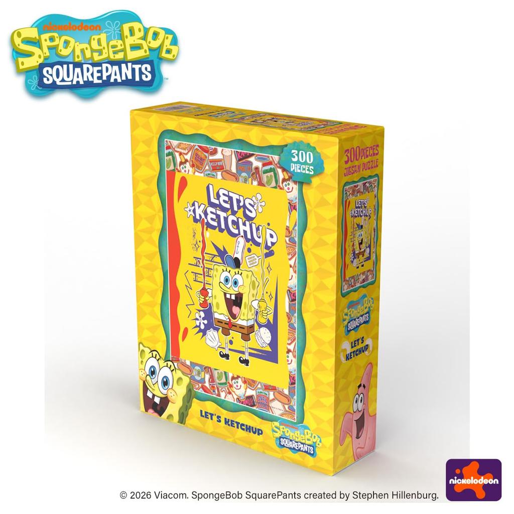 APPLEONE Jigsaw Puzzle KETCHUP 300 Made in 38 x 26 SpongeBob 300-397 LET'S (Let's Ketchup) pieces, Japan, cm,
