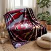 San Francisco 49ers Flanell Fleece Decke Gemütliche Warme Überwurfdecke für Sofa Bett Reisen Ganzjahresgebrauch