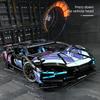Non-Toxic 1690 Colorful Cyber Sports Car Building Block Set / Fashionable Design Eye-Catching Door Title/Difficulty Diy Car Model Display/