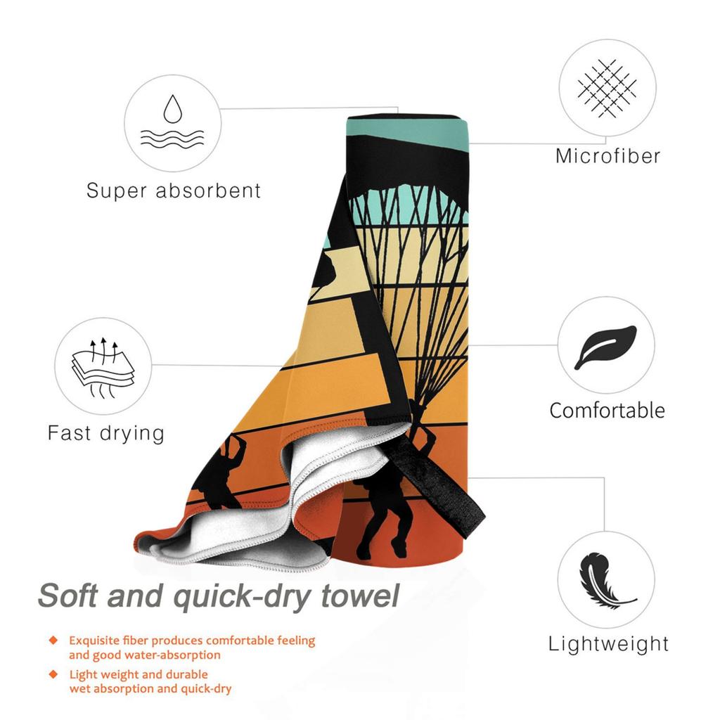 Paragliding Beach Towel Soft Microfiber Quick Dry Absorbent Quick Towels For Pool