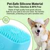 2-In-1 Pet Bath & Massage Brush With Shampoo Storage Silicone Dog Cat Grooming Tool For Puppy Kitten Sensitive Skin