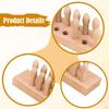 Foot Acupressure Tool Acupoint Massages Nonslip Wooden Feet Massage Board Reflexology