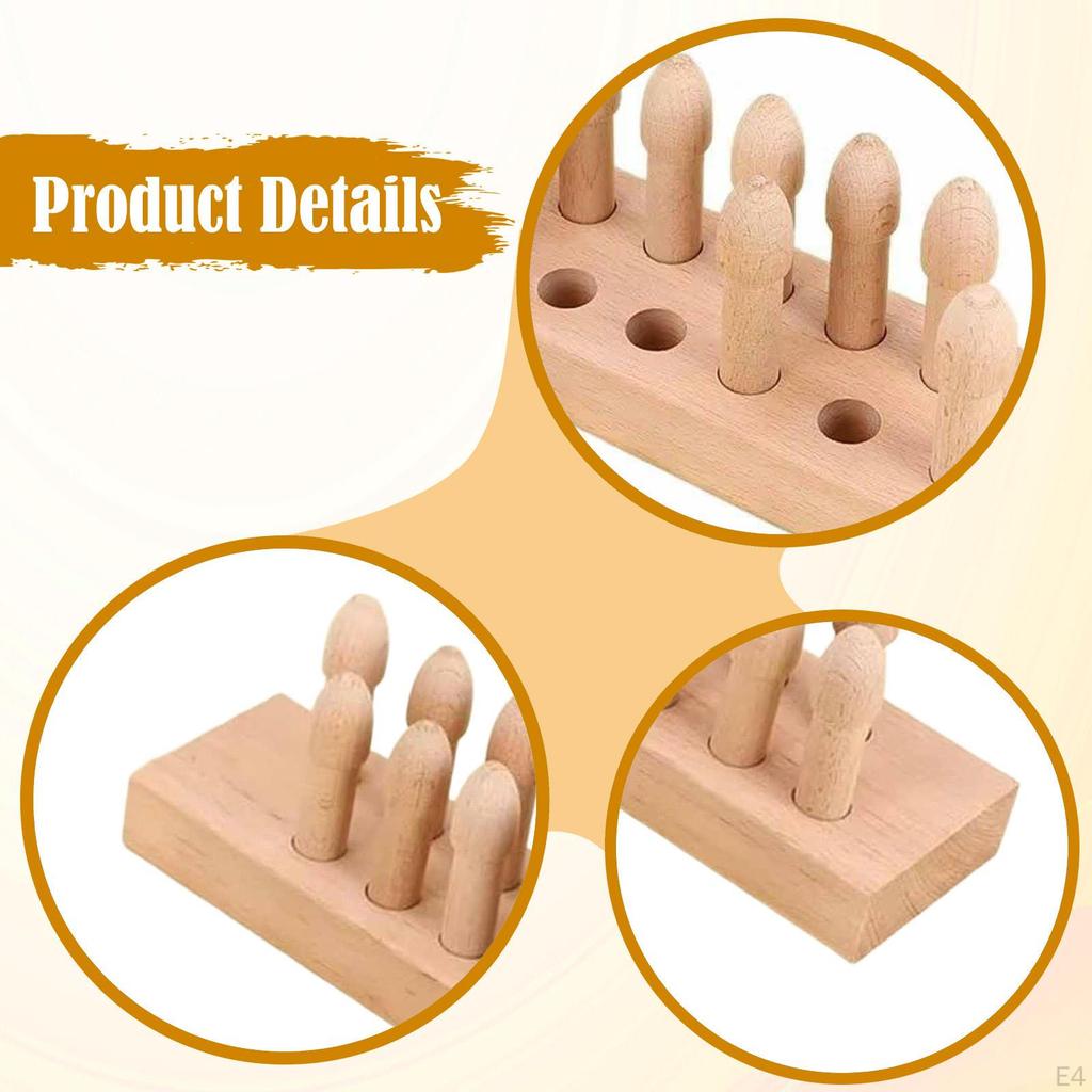 Foot Acupressure Tool Acupoint Massages Nonslip Wooden Feet Massage Board Reflexology