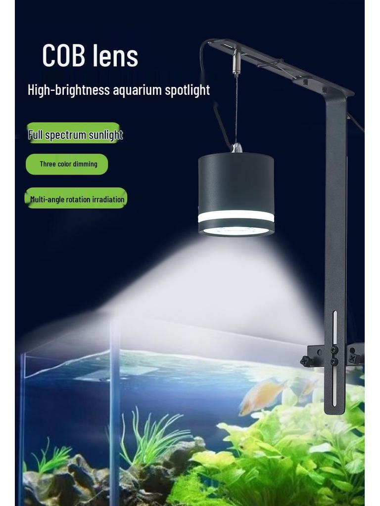 Eco-Friendly LED Aquarium Spotlight with COB Lighting for Fish Tanks & Aquatic Plants