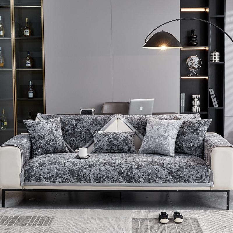 New Chenier Sofa Cushion Universal In All Seasons Modern Light Luxury Cushion Premium Sense Non-Slip Cover Cover Cloth Towel